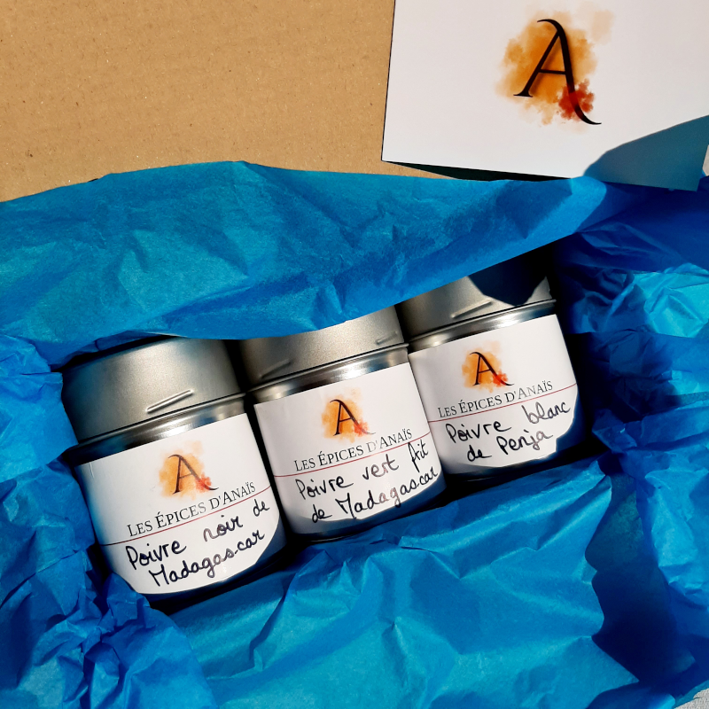 Coffret Tout Poivre 3 boîtes alu